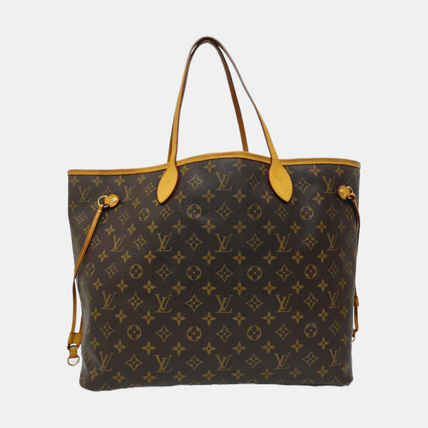 NEVERFULL GM Monogram Coated Canvas Brown