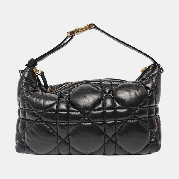 Diortravel Nomad Medium Cannage Calfskin Black