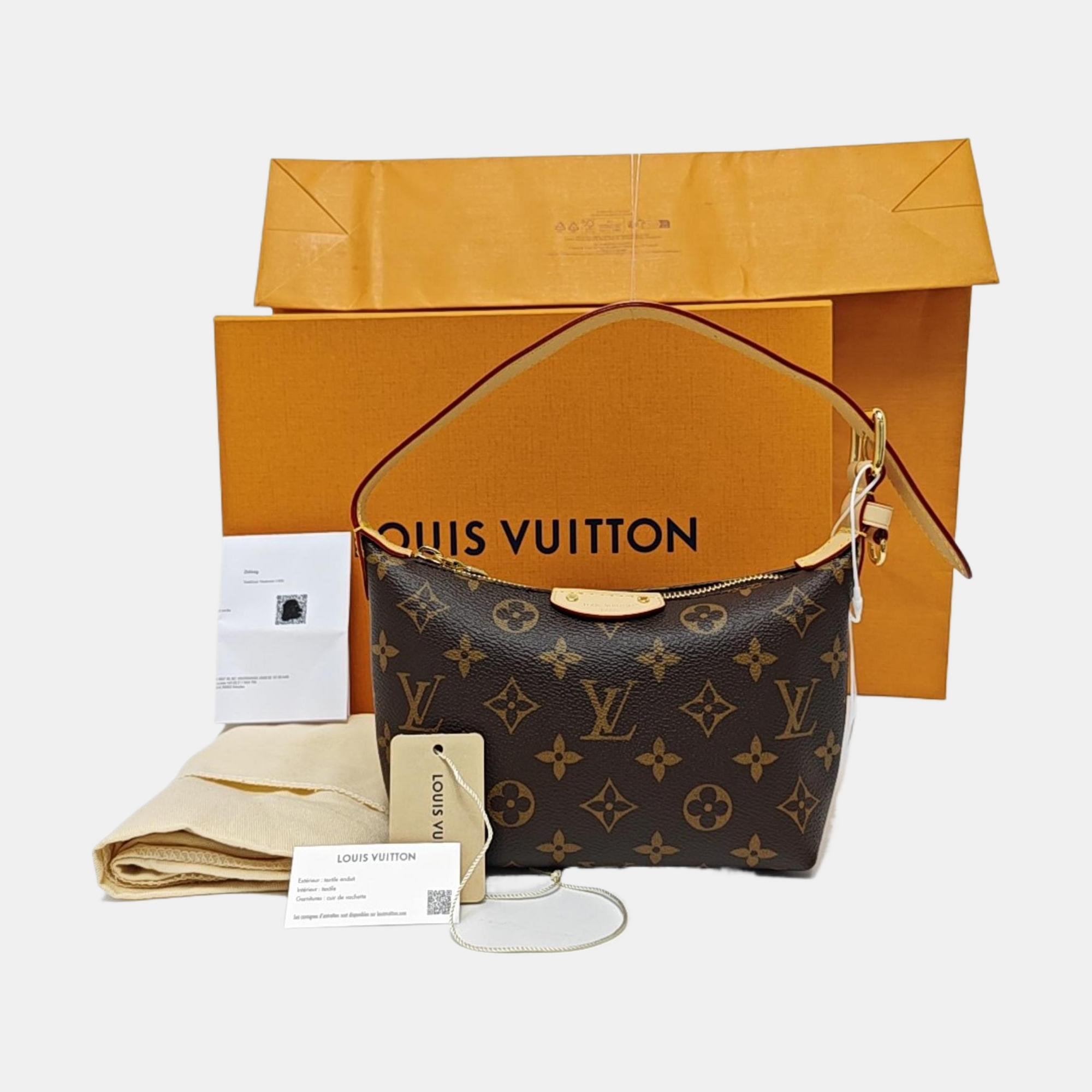 HILLS Monogram Coated Canvas Brown