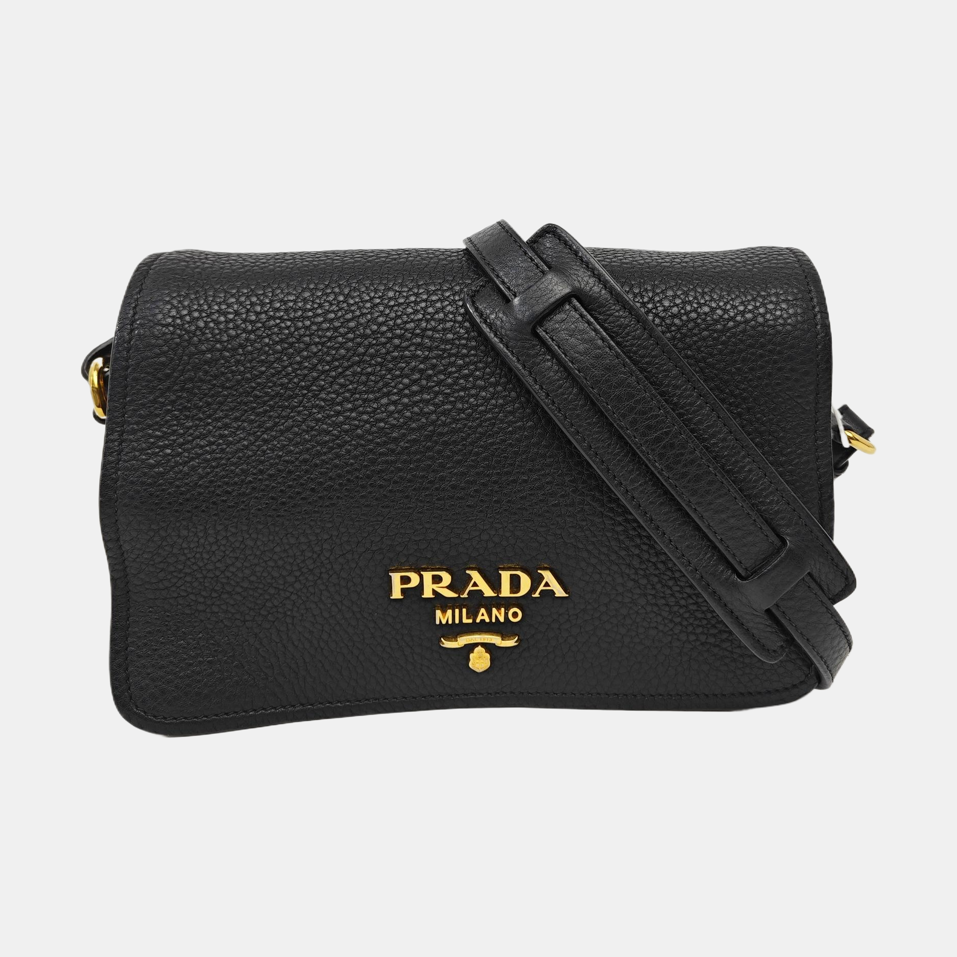 Calfskin Shoulder Bag Black