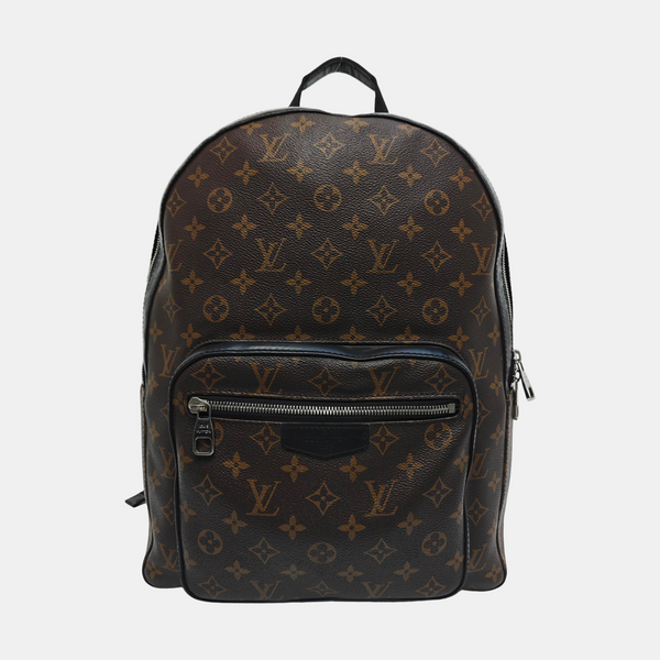 JOSH Monogram Coated Canvas Brown