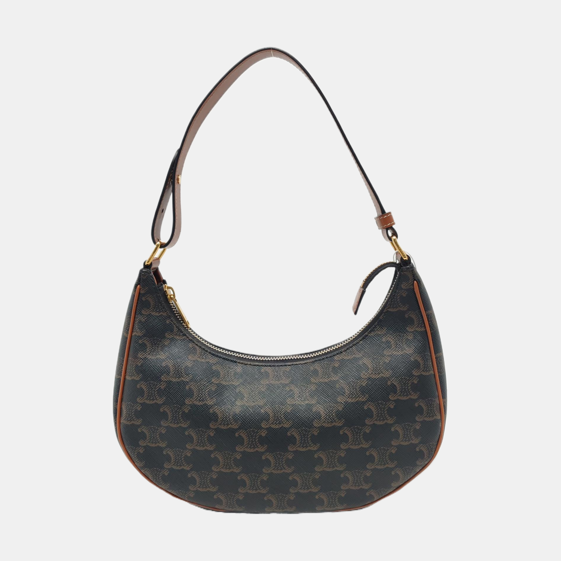 Authenticated pre-owned  AVA Coated Canvas Brown - Top Handle Bag at Looply