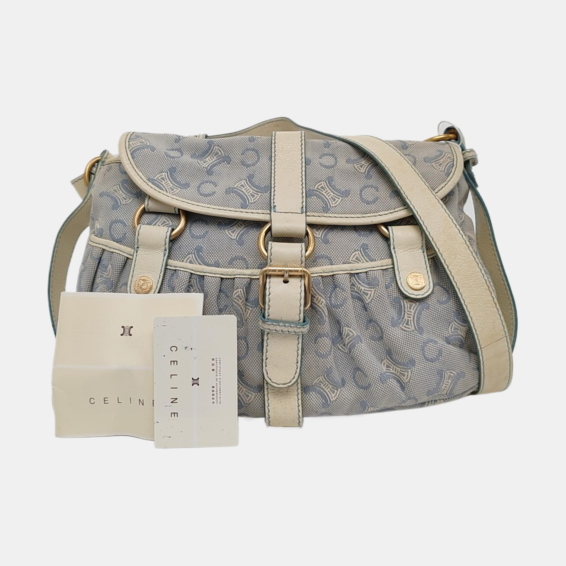 Canvas Shoulder Bag Blue