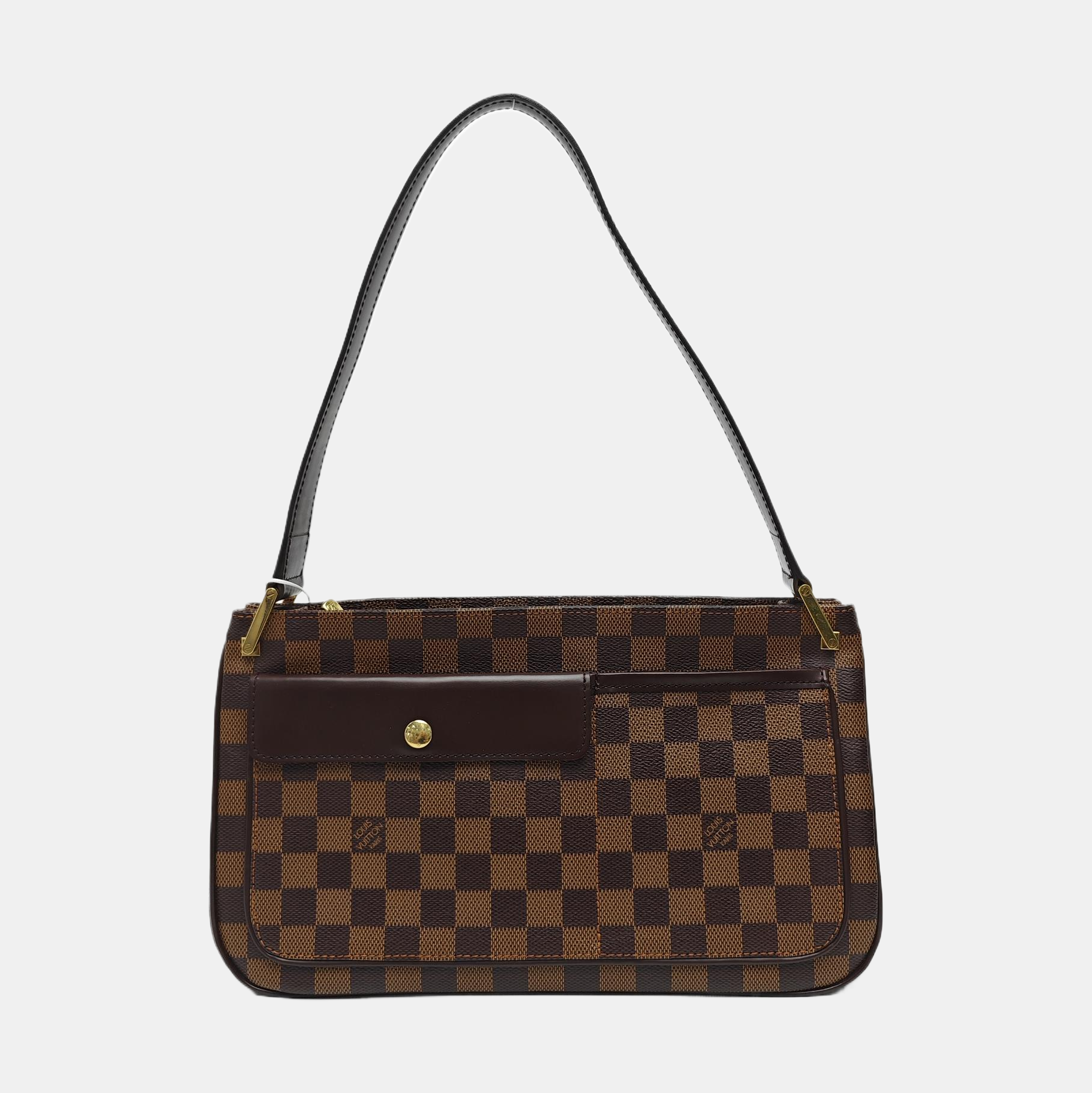 AUBAGNE Damier Ebene Coated Canvas Brown