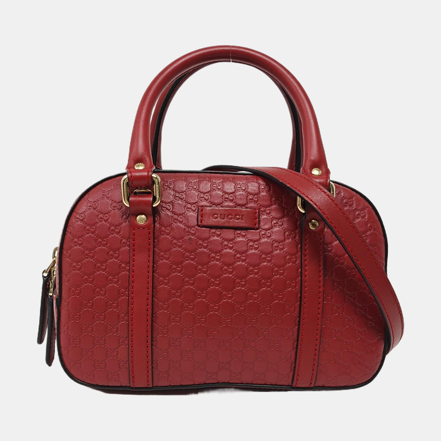 Ligne Shima Monogram Calfskin Red