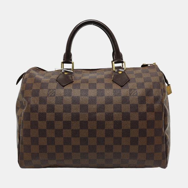 SPEEDY 30 Damier Ebene Coated Canvas Brown