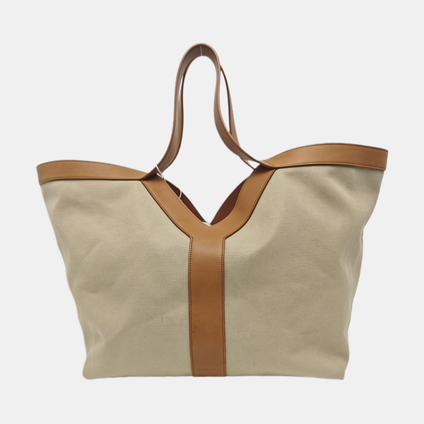 Y Quilted Canvas Beige