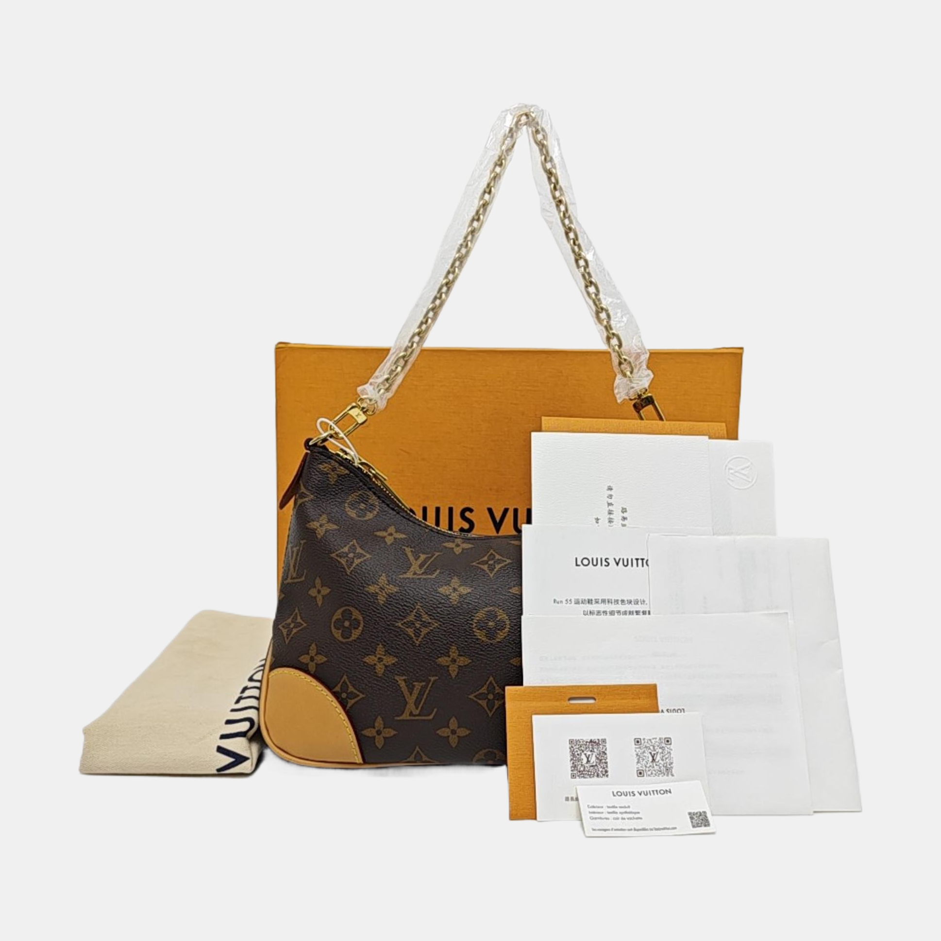 BOULOGNE Monogram Coated Canvas Brown