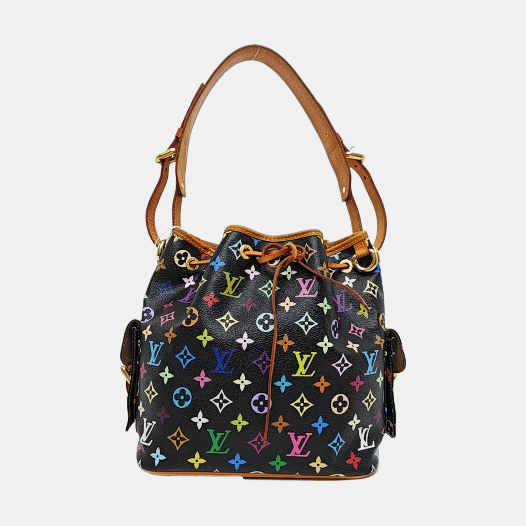 LV × TM NÉONOÉ MM Monogram Coated Canvas Black