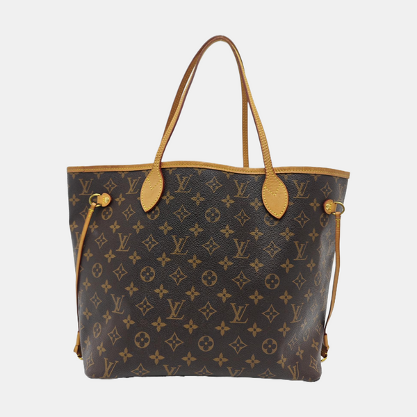 NEVERFULL MM Monogram Coated Canvas Brown