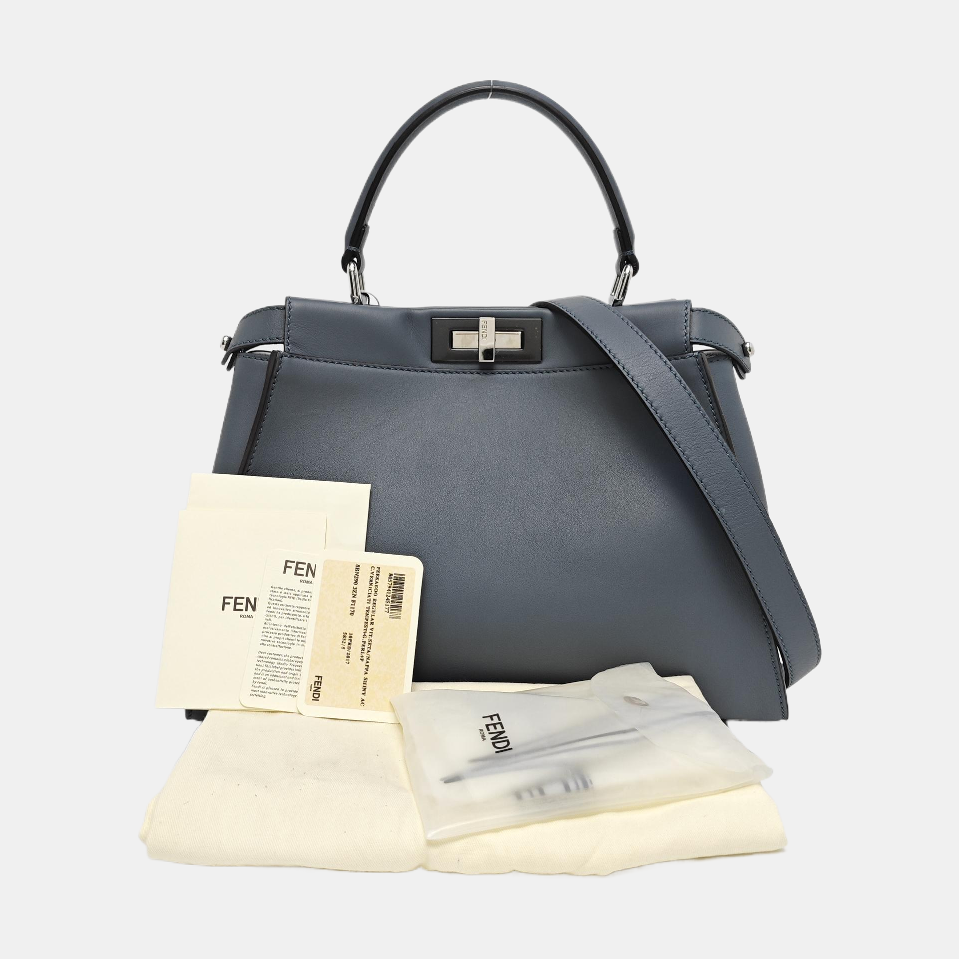 Peekaboo Medium Calfskin Blue