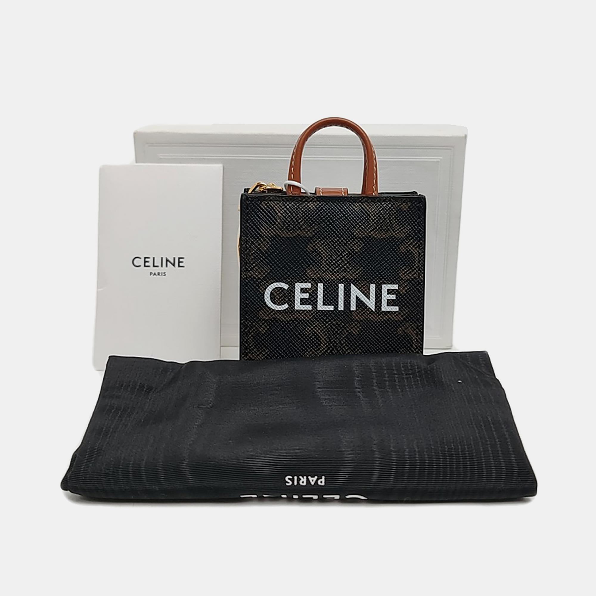 Authenticated pre-owned  CABAS Super Mini Coated Canvas Brown - Tote Bag at Looply