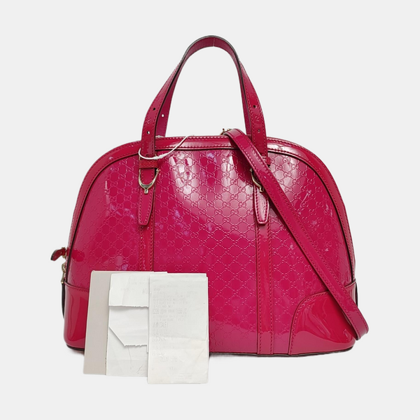 Microguccissima Monogram Calfskin Red