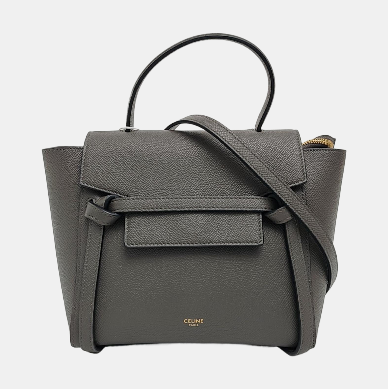 BELT Nano Calfskin Gray
