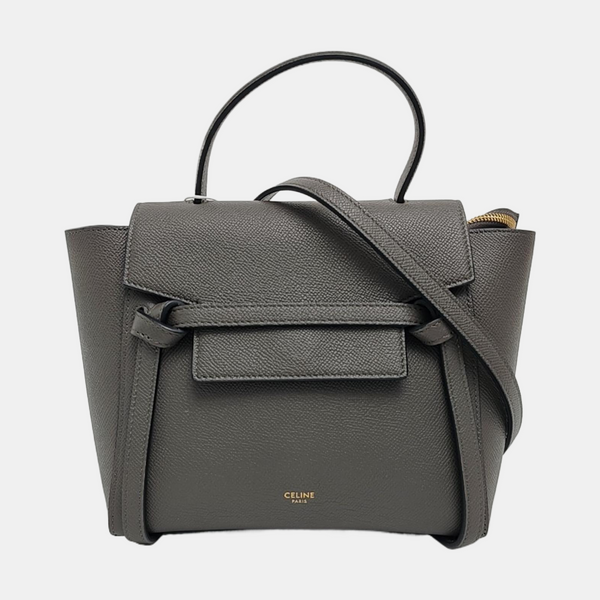 BELT Nano Calfskin Gray
