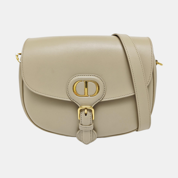 Authenticated pre-owned  Bobby Medium Calfskin Beige - Crossbody Bag at Looply