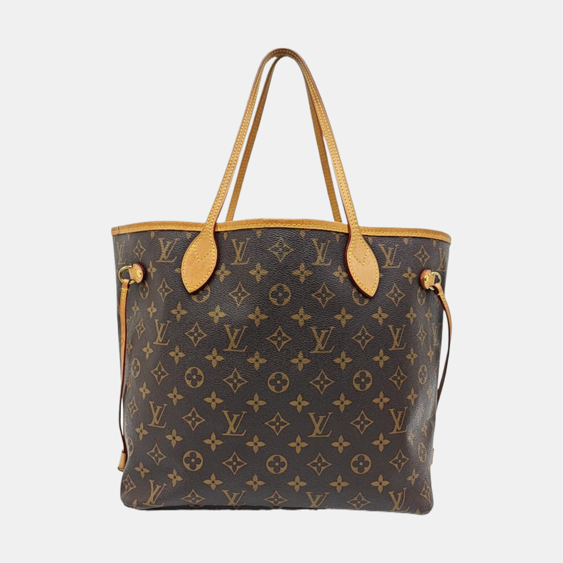 NEVERFULL MM Monogram Coated Canvas Brown