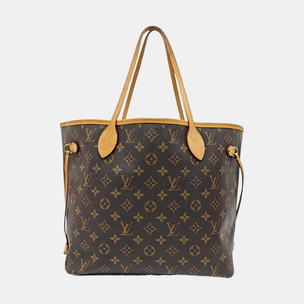 NEVERFULL MM Monogram Coated Canvas Brown