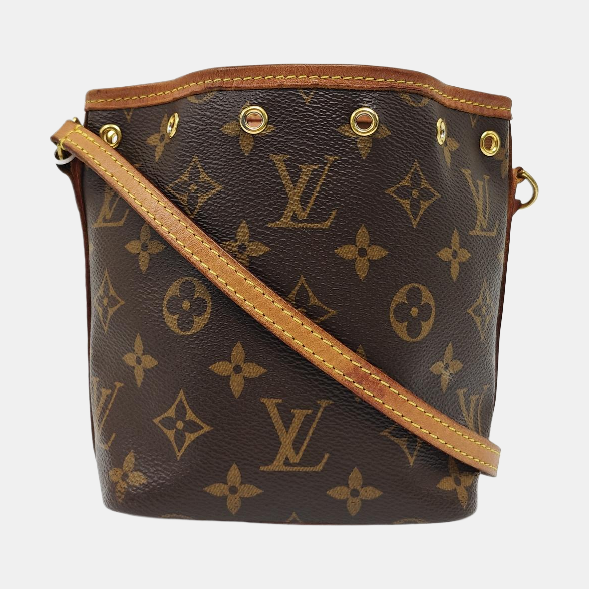 NÉONOÉ Nano Monogram Coated Canvas Brown