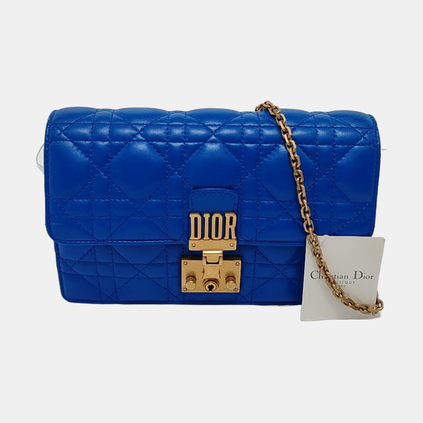 Dioraddict Cannage Lambskin Blue
