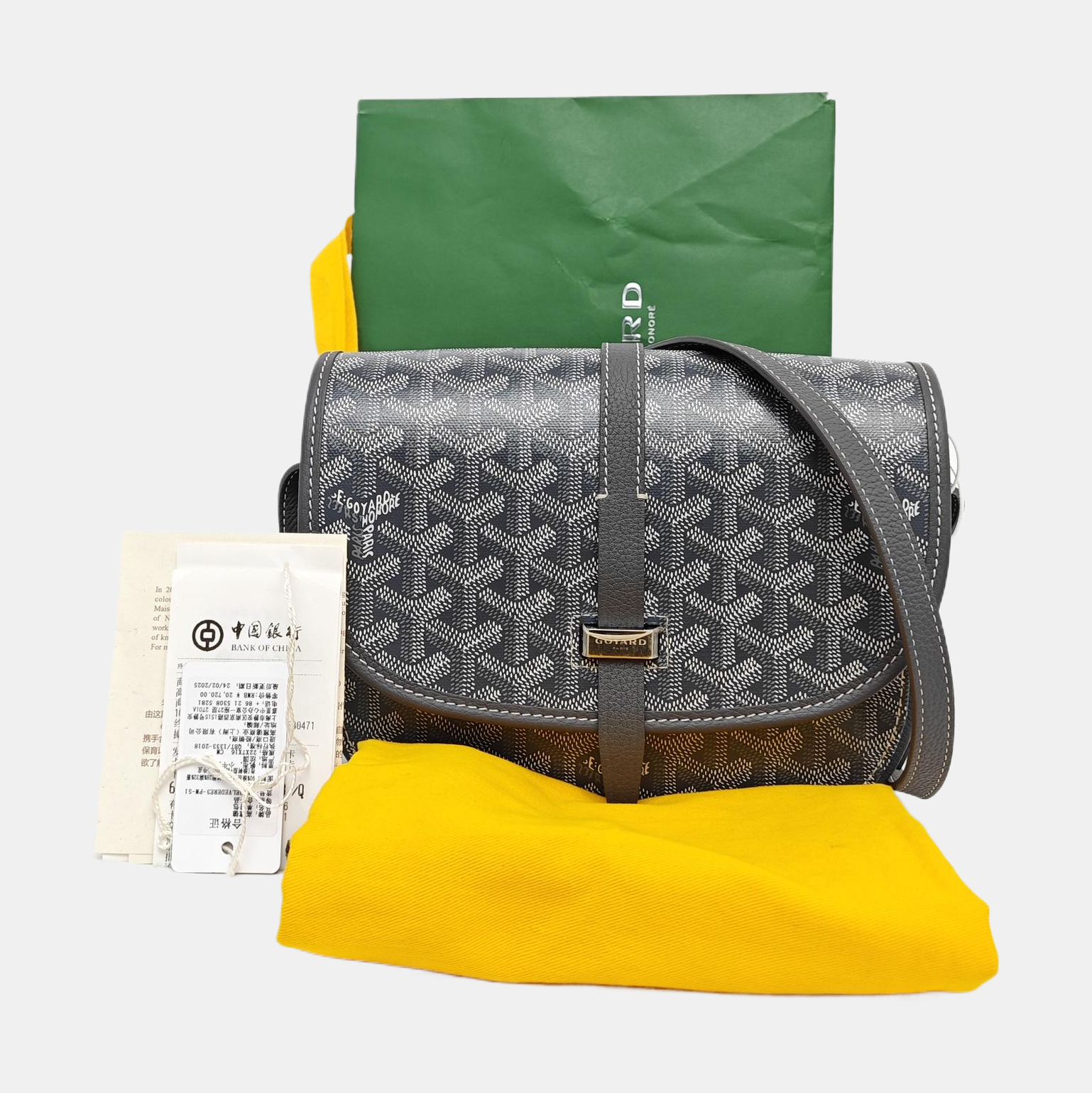 Belvedere Coated Canvas Gray