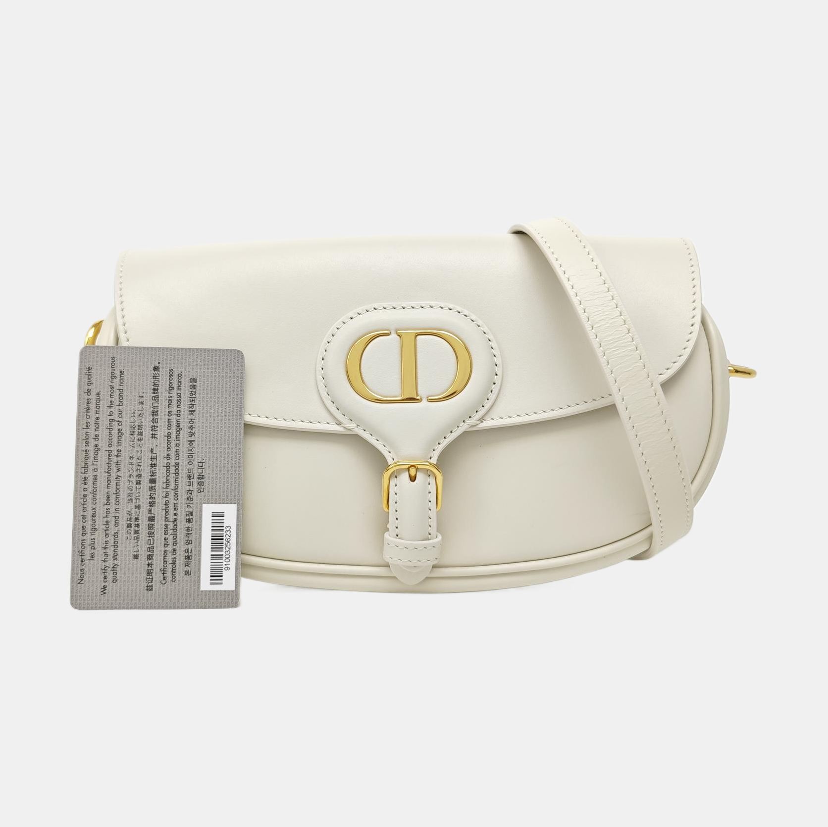 Bobby Medium Calfskin White