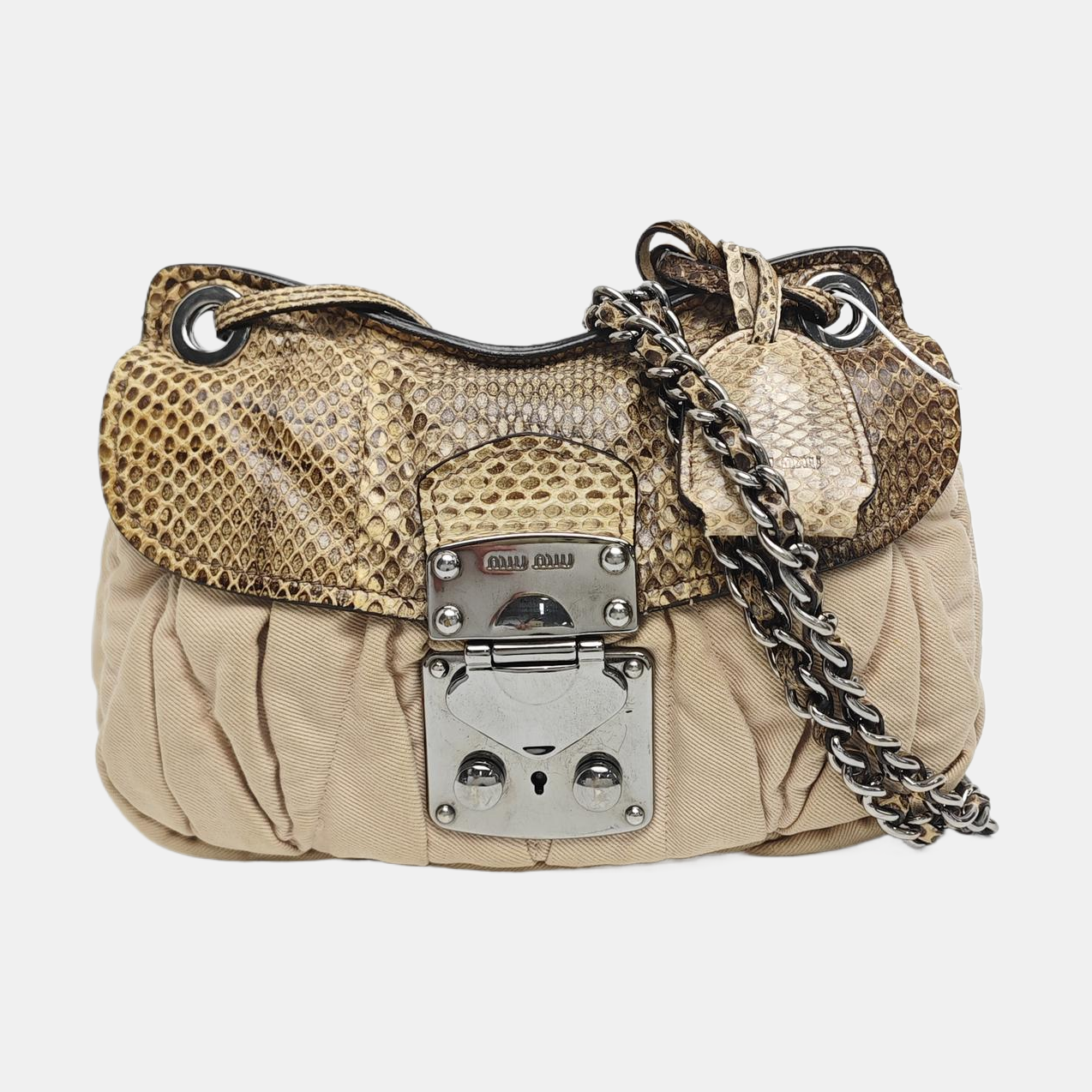Canvas Shoulder Bag Beige