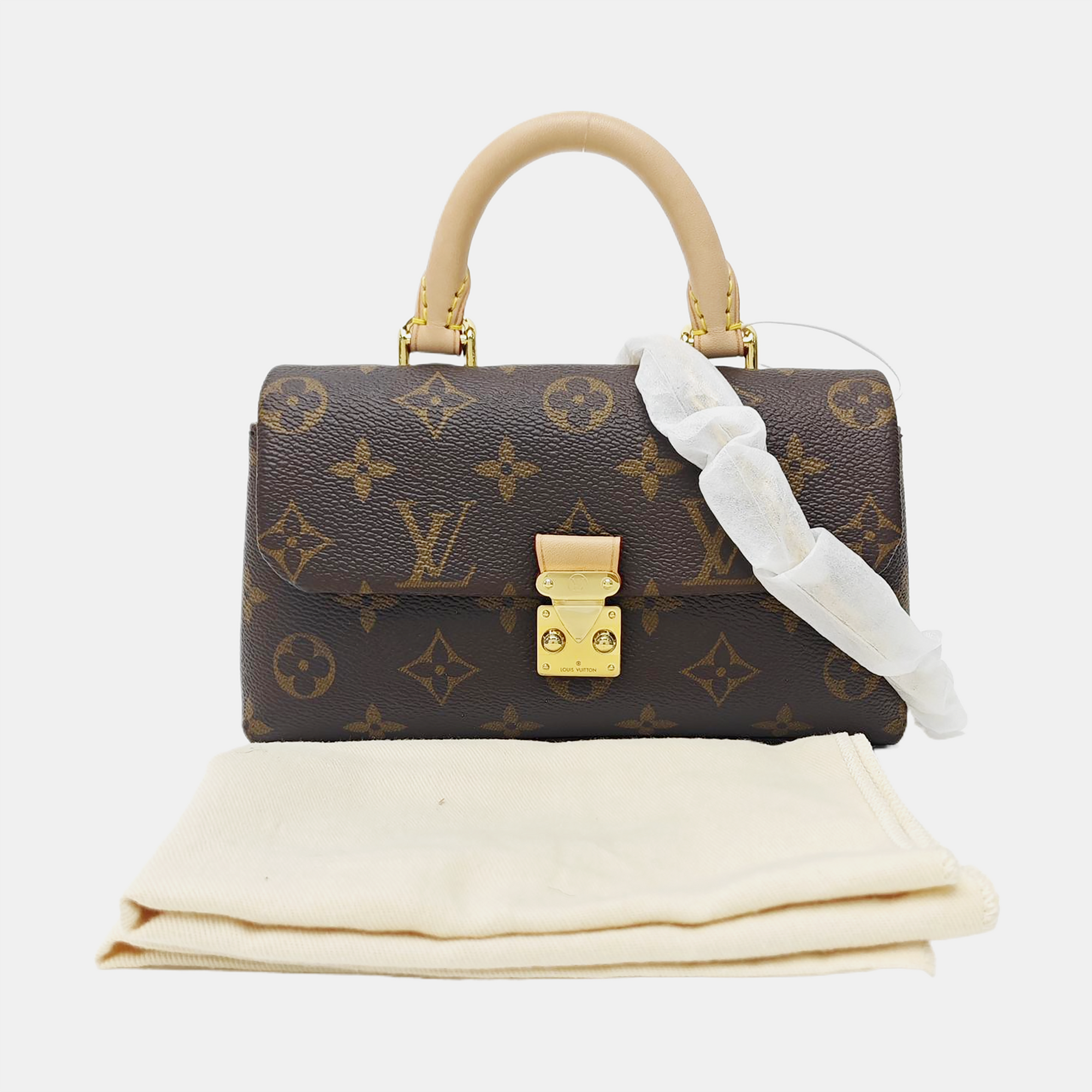 MADELEINE Monogram Coated Canvas Brown