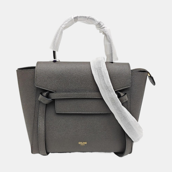 BELT Nano Calfskin Gray