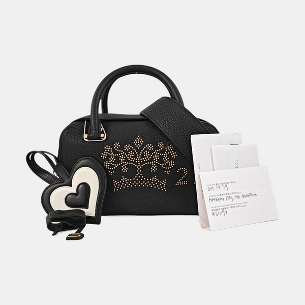 Calfskin Shoulder Bag Black