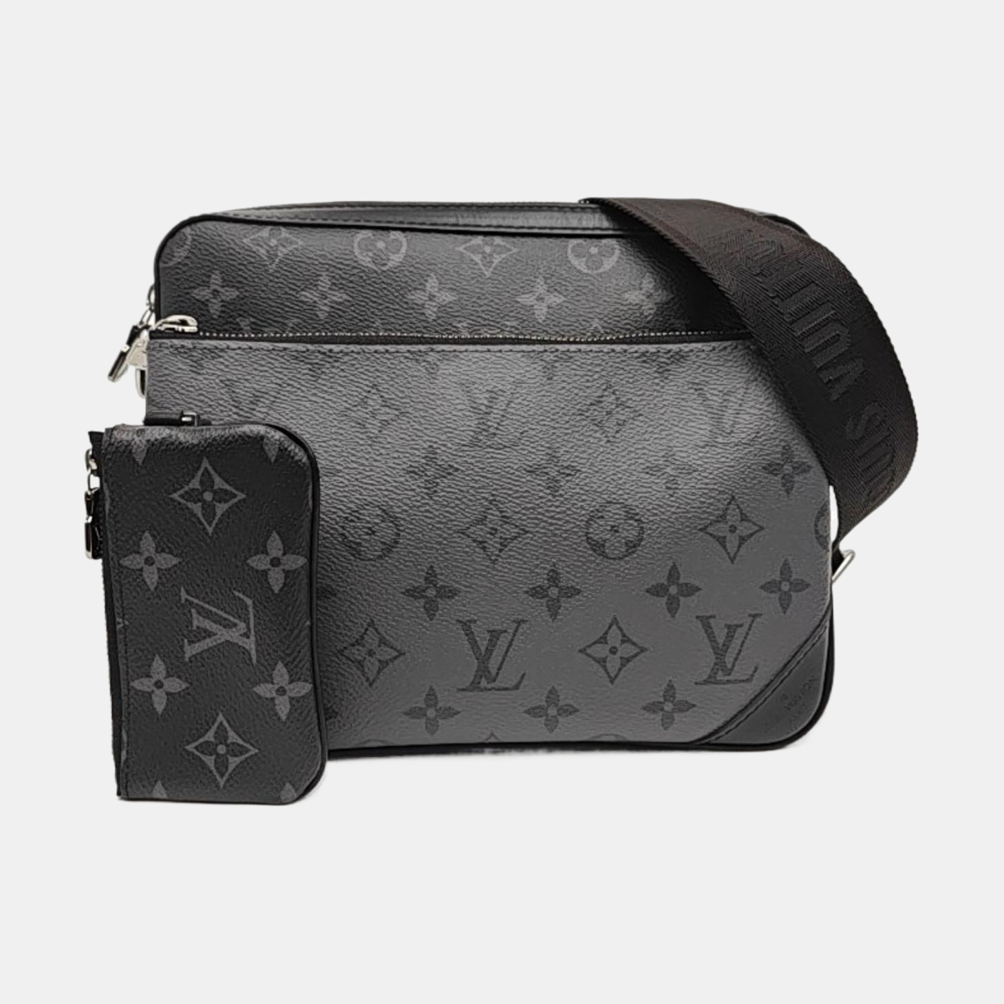 TRIO Monogram Coated Canvas Gray