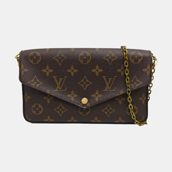 FÉLICIE Monogram Coated Canvas Brown