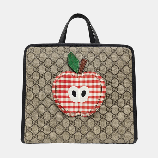 Children’s GG Bucket Monogram Coated Canvas Beige