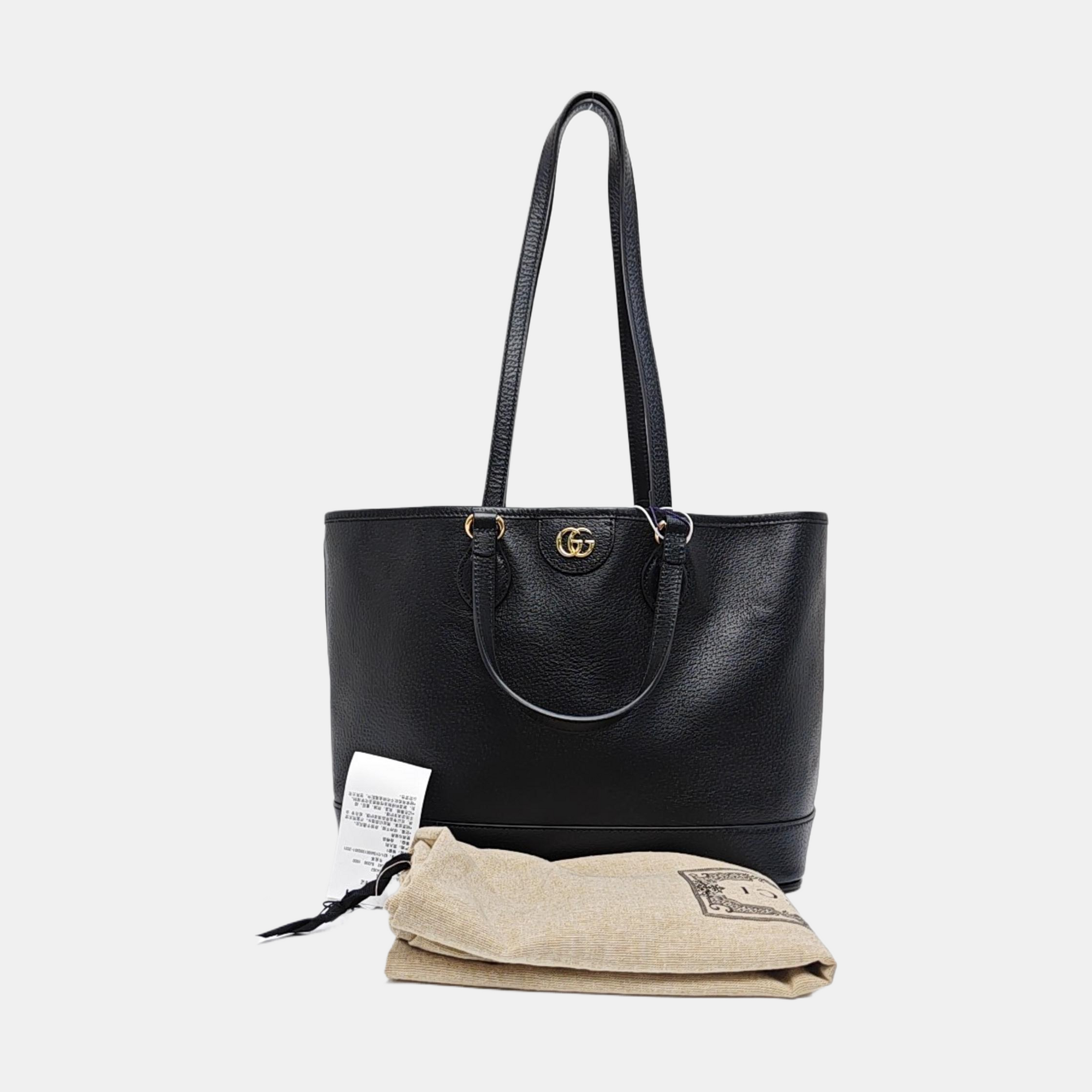 Authenticated pre-owned  Ophidia Calfskin Black - Tote Bag at Looply
