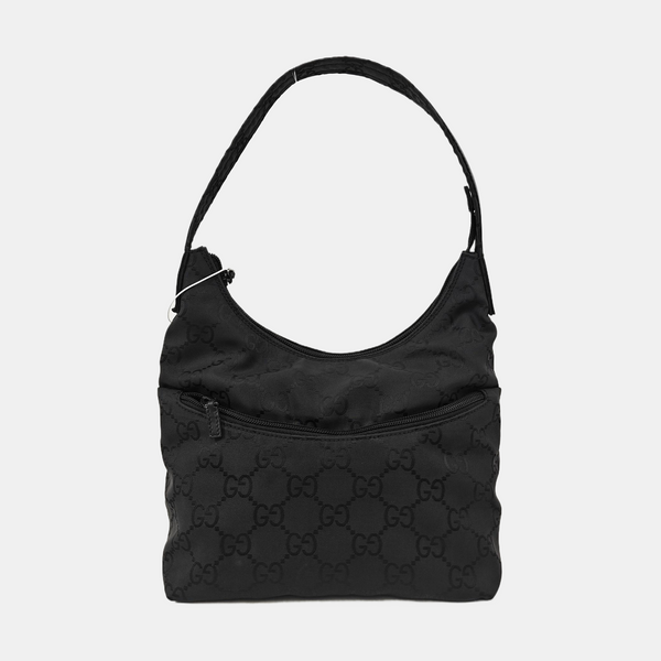 Monogram Canvas Shoulder Bag Black