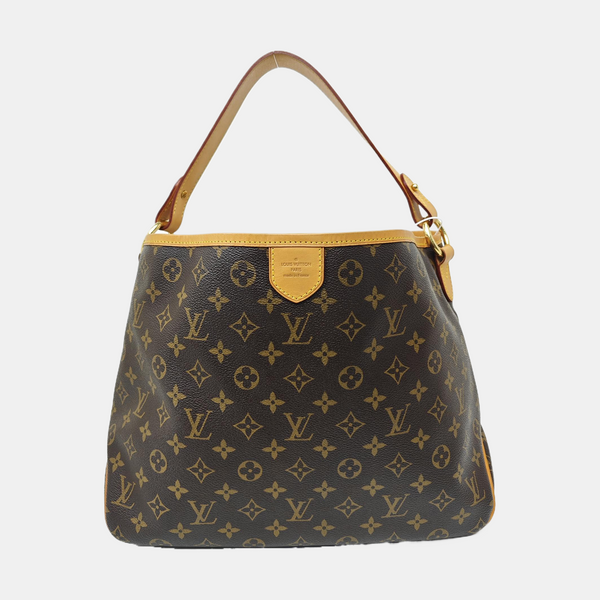 Monogram Coated Canvas Top Handle Bag Brown