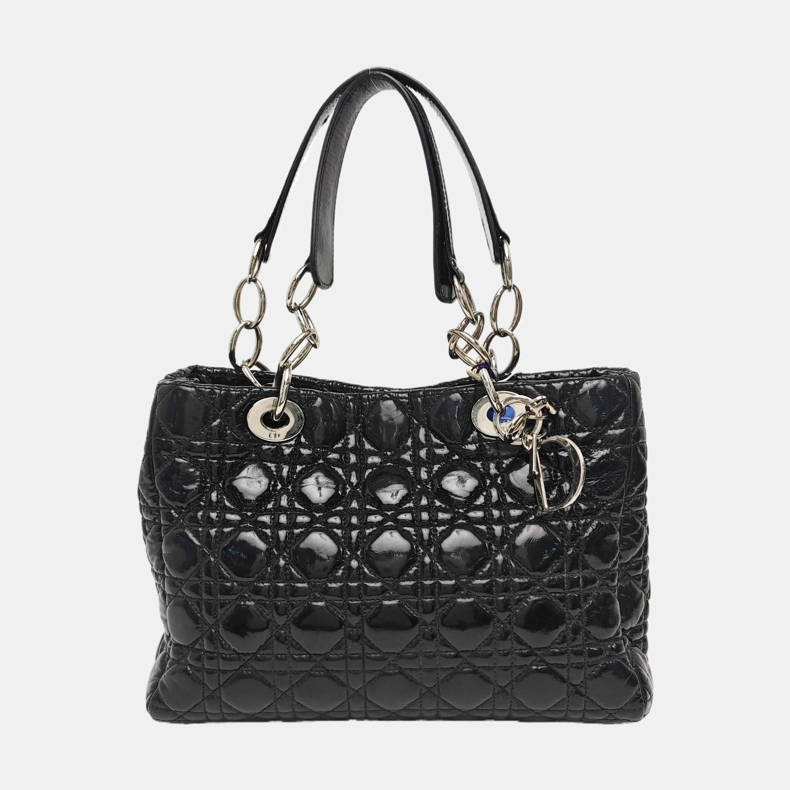 Dior Soft Cannage Patent Leather Black