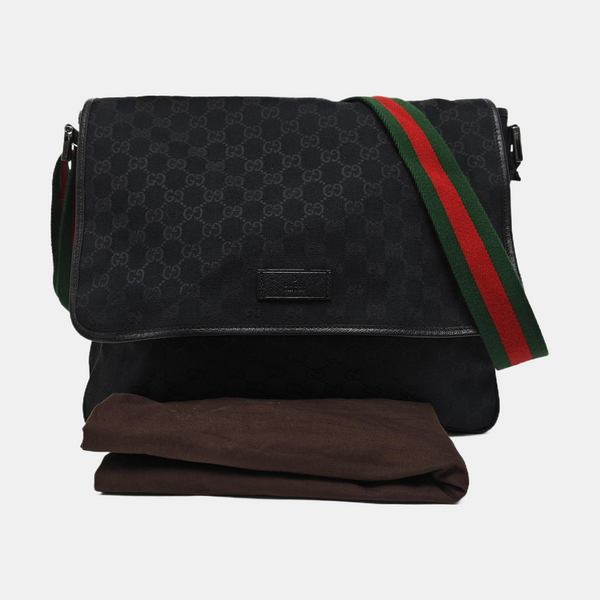 Monogram Canvas Shoulder Bag Blue