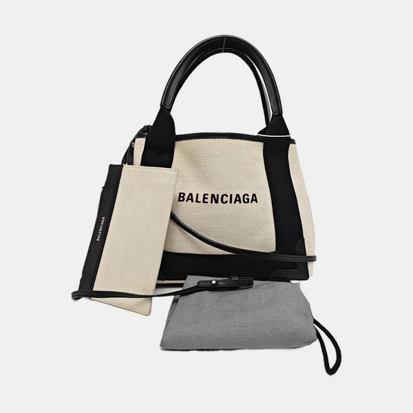 Navy Mini Canvas White