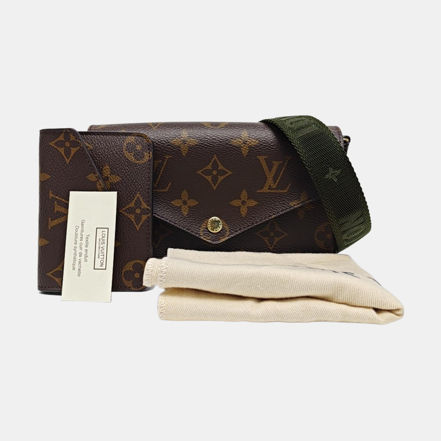 FÉLICIE Monogram Coated Canvas Brown