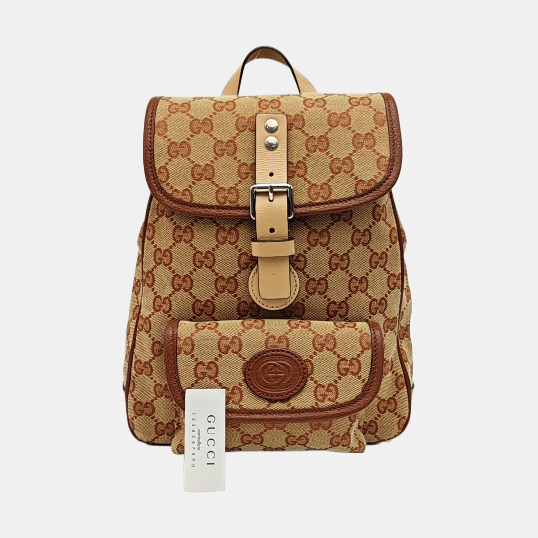 Monogram Canvas Backpack Brown