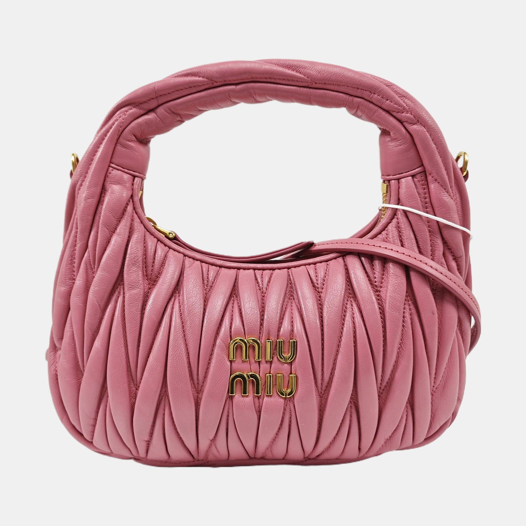 Wander Matelassé Small Quilted Lambskin Pink
