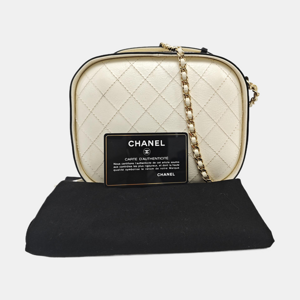 Quilted Calfskin White