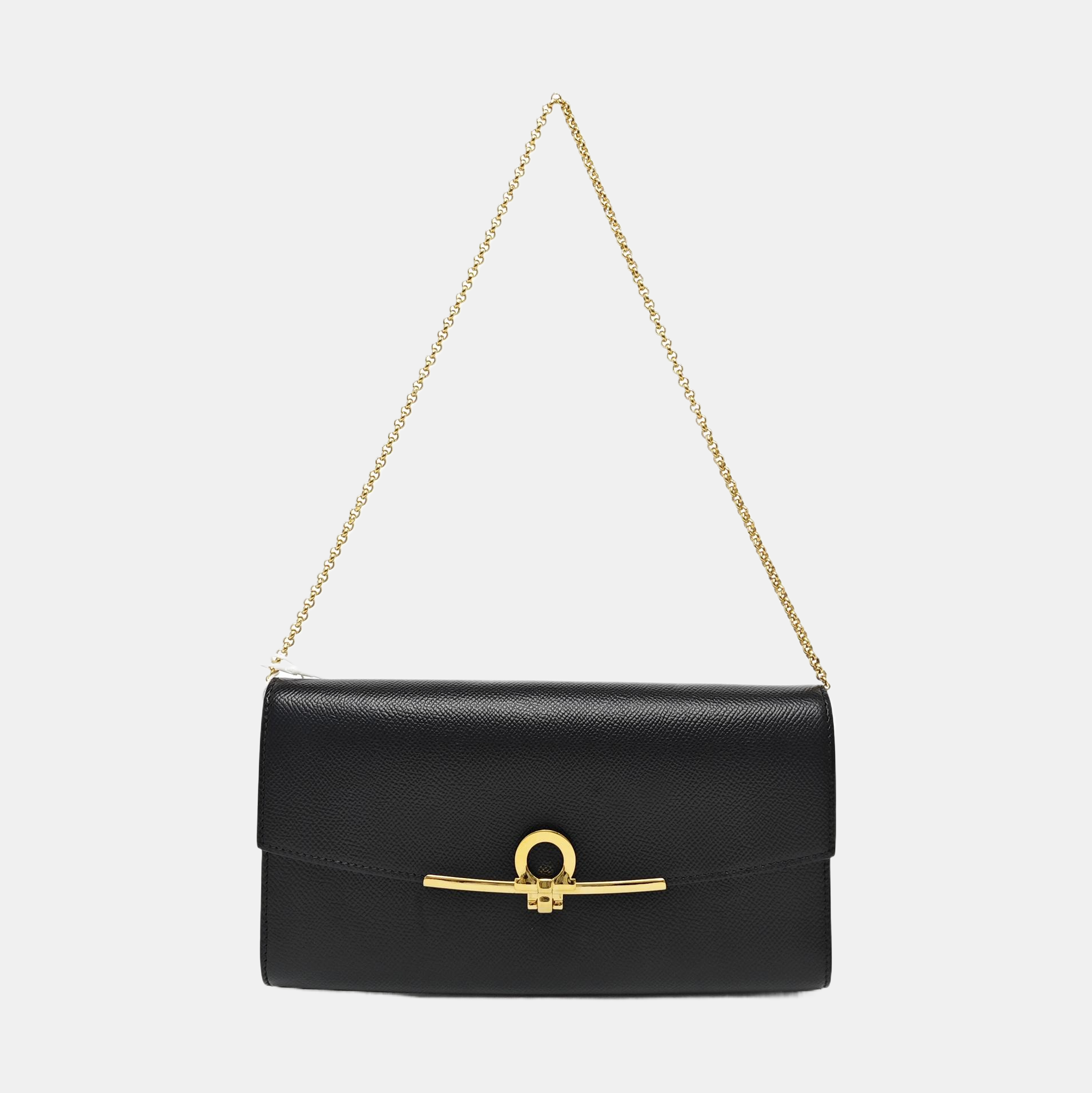 Gancini Mini Calfskin Black