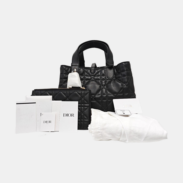Toujours Medium Cannage Calfskin Black