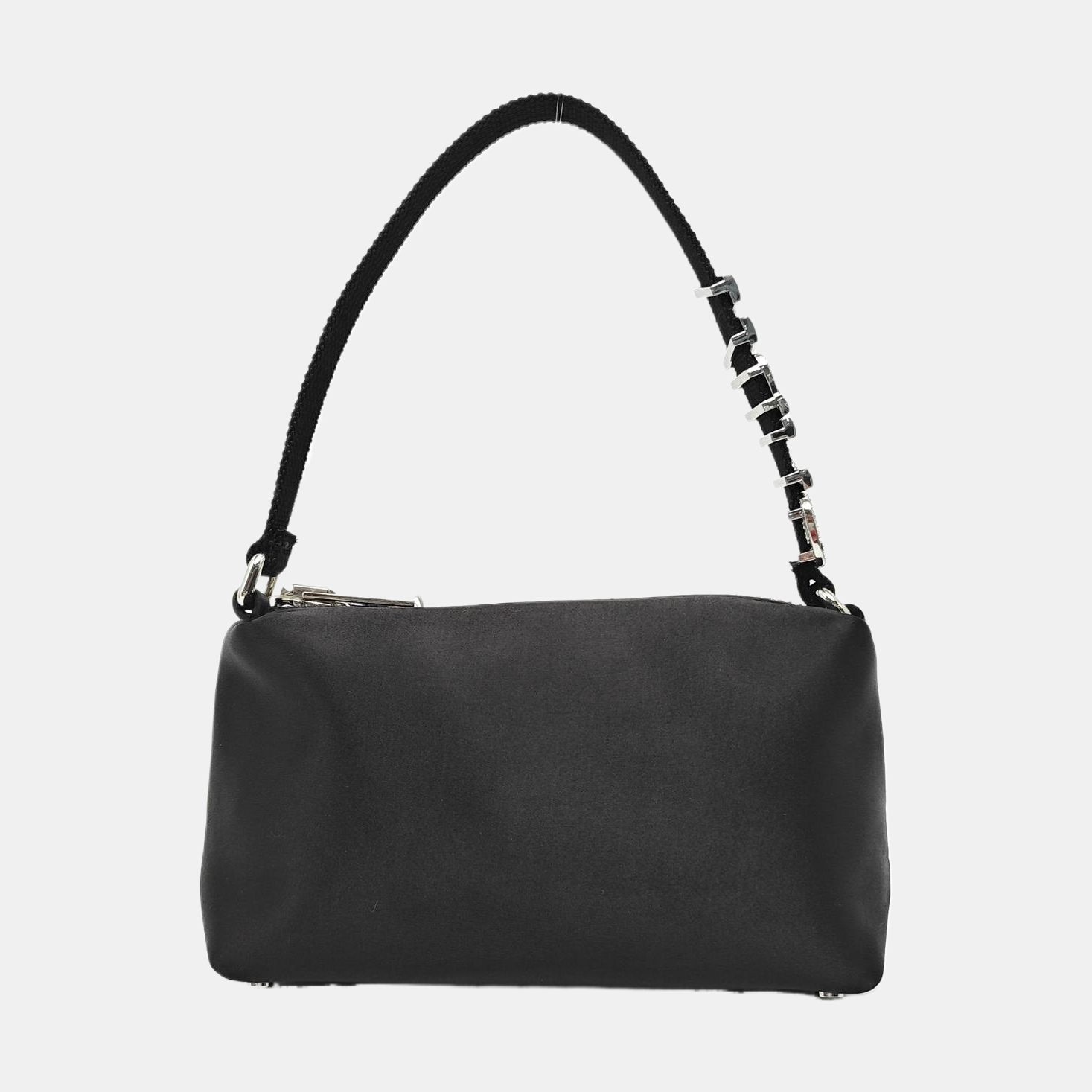 Fabric Top Handle Bag Black