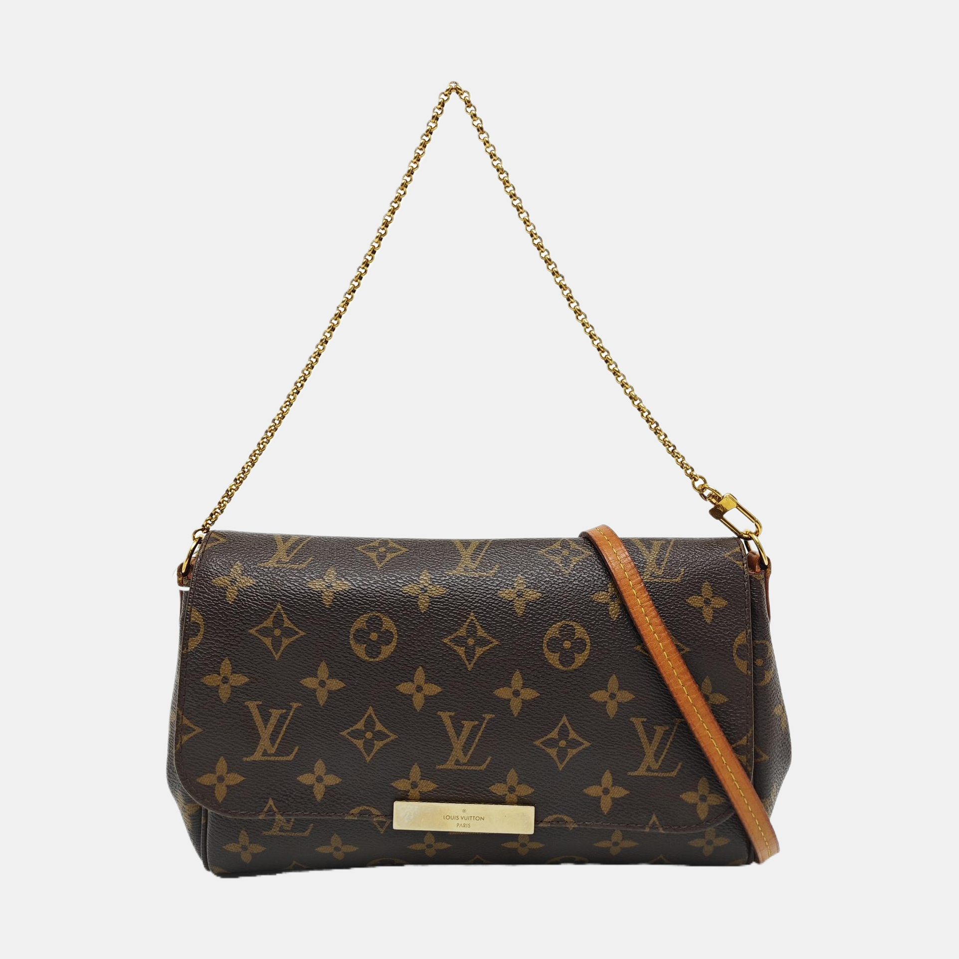 FAVORITE MM Monogram Coated Canvas Brown