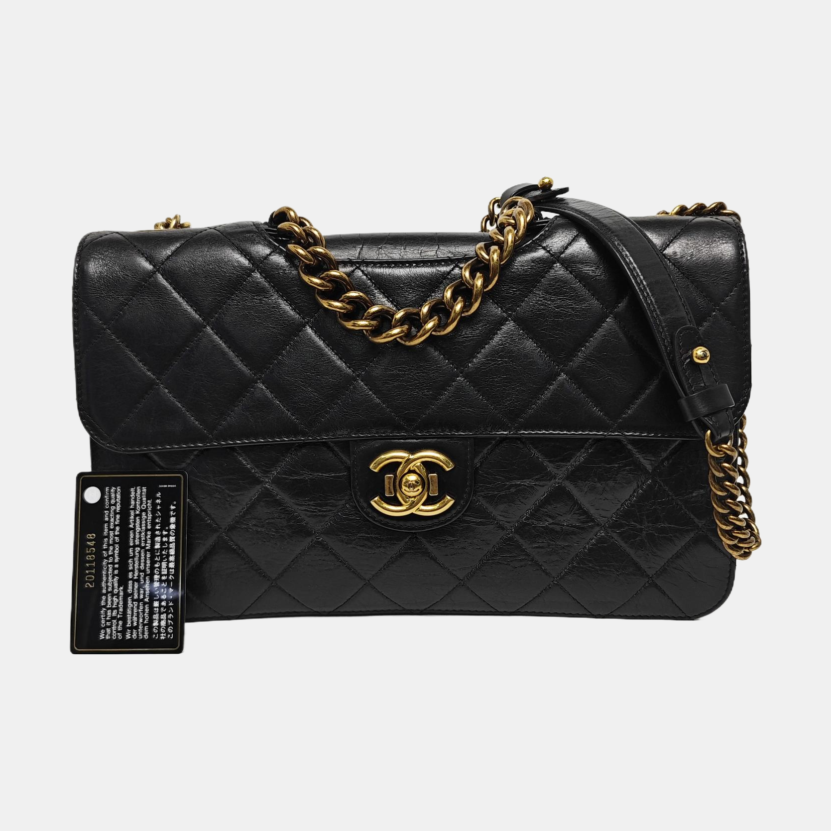 PREFECT EDGE Quilted Calfskin Black