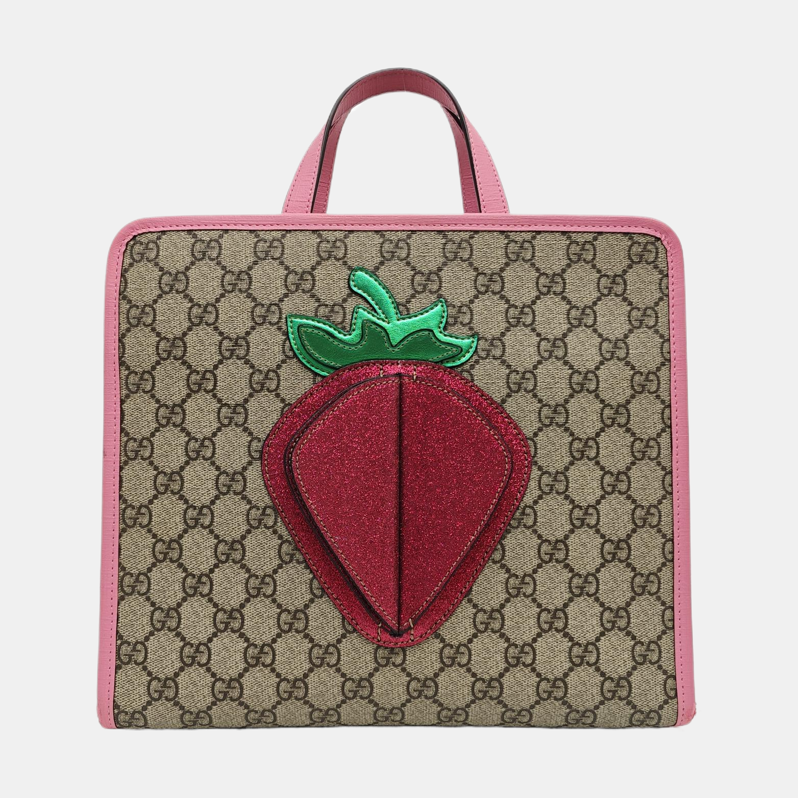 Children’s GG Bucket Monogram Coated Canvas Beige