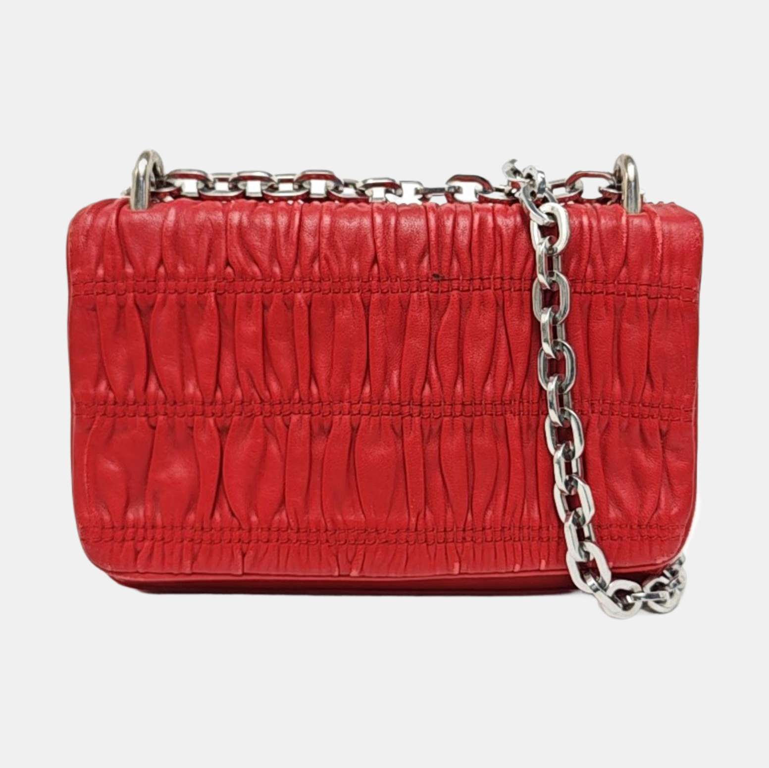 Mini Bag Quilted Lambskin Red